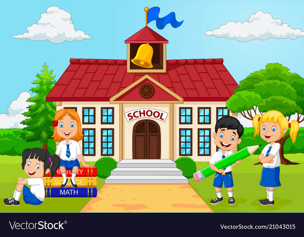 cartoon-group-of-elementary-school-kids-in-the-sch-vector-21043015 - Morbi  Update